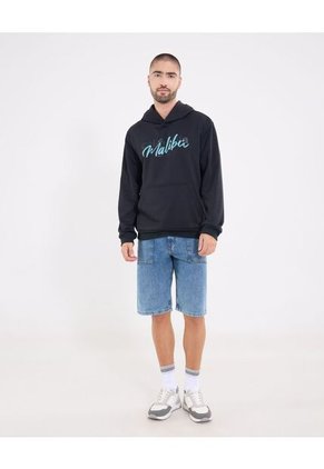 Buzo  Para Hombre Hoodie Color Negro Marca Ostu #60060589