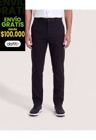 Pantalón Formal Recto  Para Hombre Negro Ostu Ostu