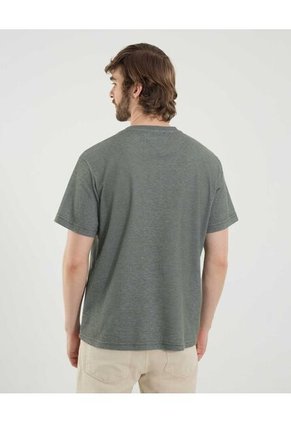 Camiseta Para Hombre Manga Corta Cuello Redondo Color Verde Marca Ostu #60091780