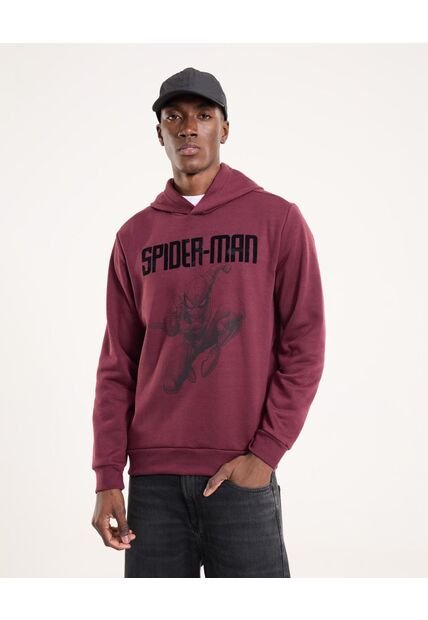 Buzo Para Hombre Hoodie Color Vino Marca Ostu #60060580