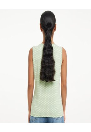 Top Para Mujer Cuello Redondo Color Verde  Marca Ostu #40220259