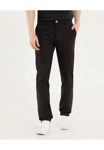 Pantalón Para Hombre Chino Color Negro Marca Ostu #60070458 Ostu