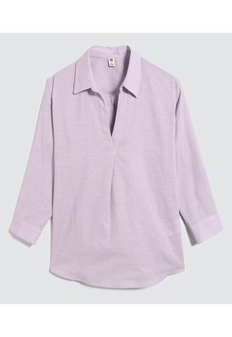 Camisa Para Mujer Manga Larga Color Lila Marca Ostu #40010219 Ostu