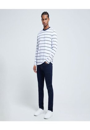 Camiseta Para Hombre Manga Larga Color Blanco Marca Ostu #60091181