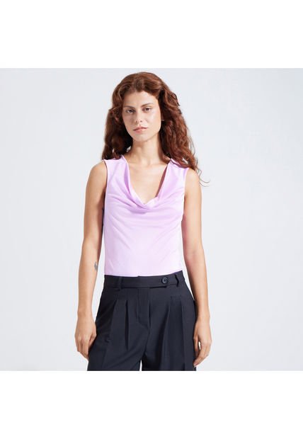 Body Para Mujer Manga Sisa Color Morado Marca Ostu #40200094