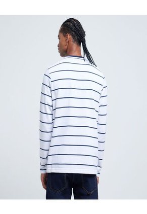 Camiseta Para Hombre Manga Larga Color Blanco Marca Ostu #60091181