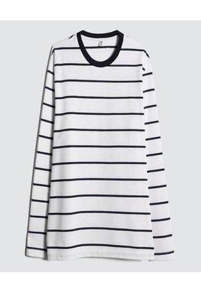 Camiseta Para Hombre Manga Larga Color Blanco Marca Ostu #60091181