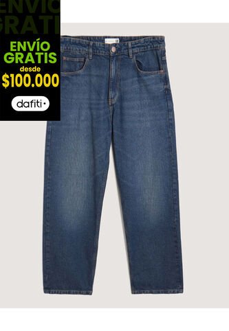 Jean Loose  Para Hombre Azul Ostu Ostu