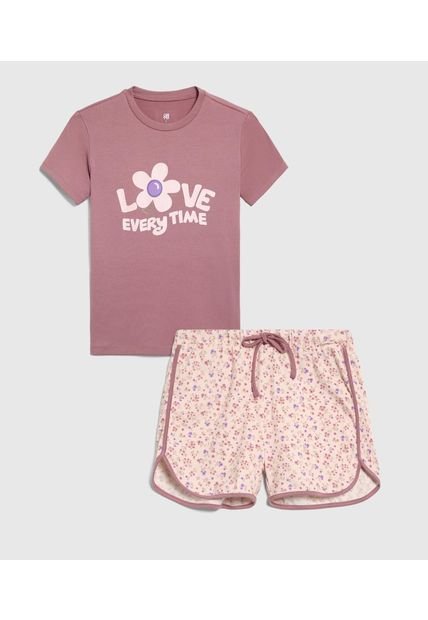 Pijama Infantil Niña M/C P/C Color Morado Marca Ostu #90040077