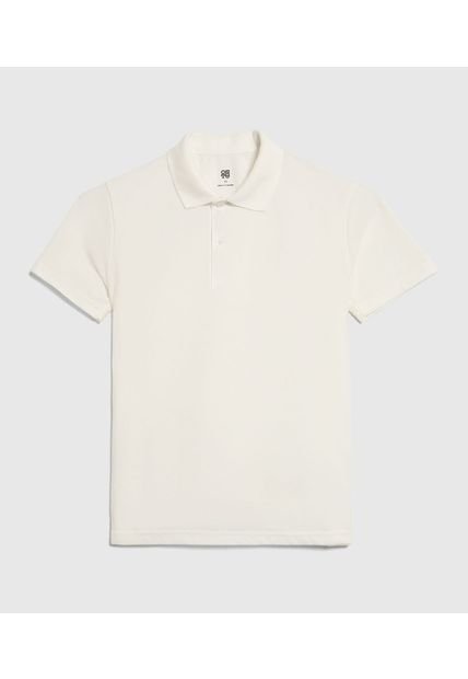 Polo Infantil Niño Manga Corta Color Crema Marca Ostu #80110106