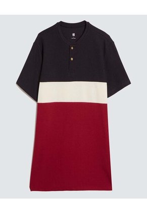 Camiseta Para Hombre Manga Corta Color Azul  Marca Ostu #60091405