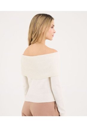 Saco Para Mujer Cardigan Color Crema Marca Ostu #40330093