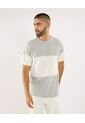 Camiseta Para Hombre Manga Corta Cuello Redondo Color Gris Marca Ostu #60091782 de Ostu