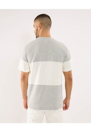 Camiseta Para Hombre Manga Corta Cuello Redondo Color Gris Marca Ostu #60091782