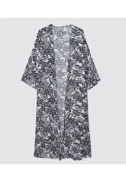 Chaqueta Para Mujer Kimono Color Negro Marca Ostu #40080205