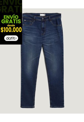 Jean  Para Hombre Slim Color Azul Marca Ostu #60168647 Ostu