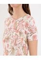 Camiseta Para Mujer Manga Corta Cuello Redondo Color Piel Marca Ostu #40092492 de Ostu