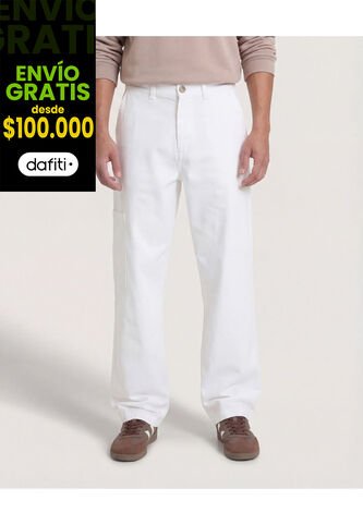Pantalón  Para Hombre Moda Color Marfil Marca Ostu #60070527 Ostu