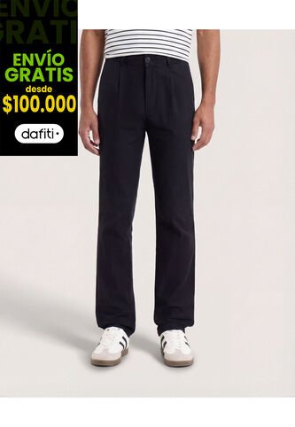 Pantalón  Para Hombre Moda Color Negro Marca Ostu #60070583 Ostu