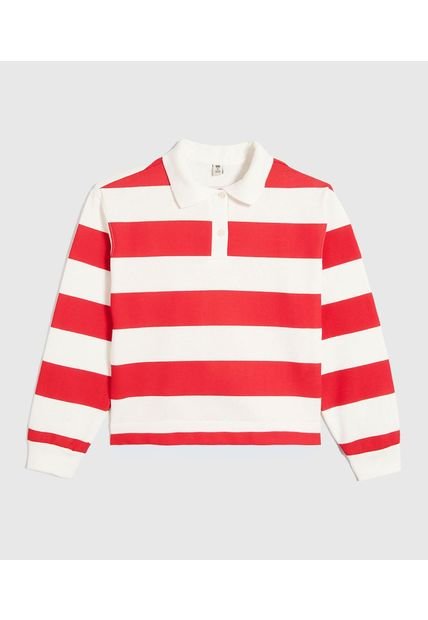 Buzo Infantil Niña Cuello Redondo Color Rojo Marca Ostu #90060135