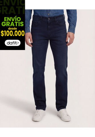 Jean  Para Hombre Regular Color Azul Marca Ostu #60160452 Ostu