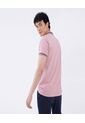 Polo Para Hombre Cuello Tejido Sin Bolsillo Color Rosa Marca Ostu #60110536 de Ostu