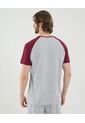 Camiseta Para Hombre Manga Corta Cuello Redondo Color Gris Marca Ostu #60091744 de Ostu