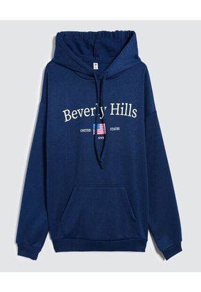 Buzo Para Mujer Hoodie Color Azul  Marca Ostu #40060352