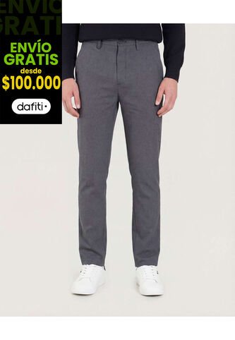 Pantalón  Para Hombre Chino Color Negro Marca Ostu #60070569 Ostu