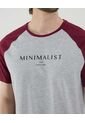Camiseta Para Hombre Manga Corta Cuello Redondo Color Gris Marca Ostu #60091744 de Ostu