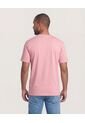 Camiseta  Para Hombre Manga Corta Cuello Redondo Color Coral Marca Ostu #60091674 de Ostu