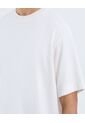 Camiseta Para Hombre Manga Corta Cuello Redondo Color Crema Marca Ostu #60091641 de Ostu