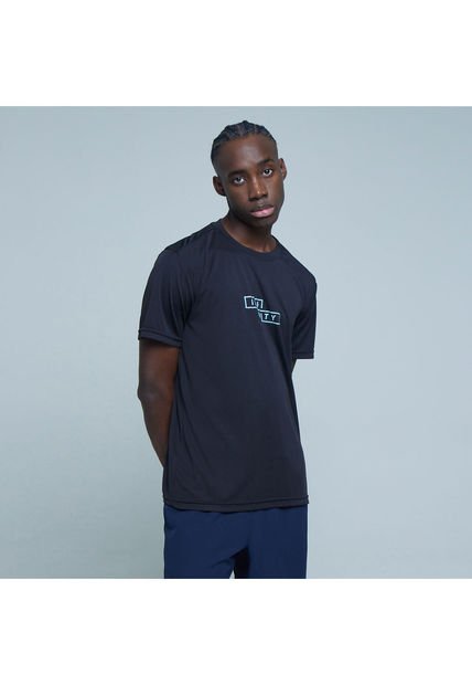 Camiseta Para Hombre Manga Corta Color Negro Marca Ostu #60091136