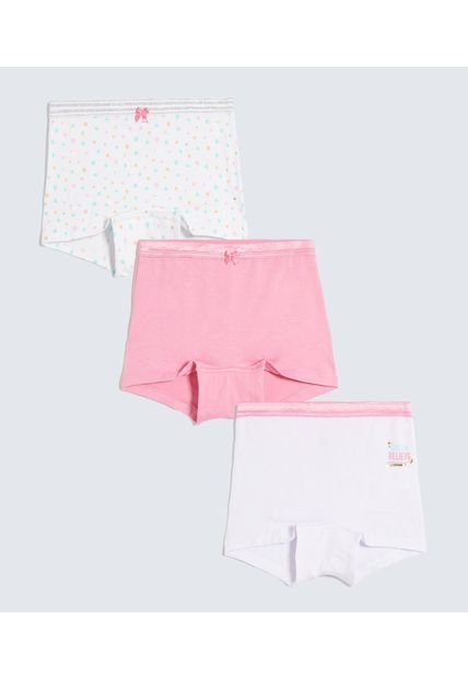 Ropa Interior Infantil Niña Boxer Color Rosado Marca Ostu #90180086