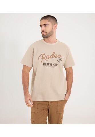 Camiseta Para Hombre Manga Corta Cuello Redondo Color Beige Marca Ostu #60091774 Ostu