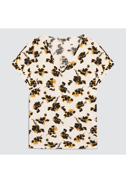 Blusa Para Mujer Manga Corta Color Blanco Marca Ostu #40120912