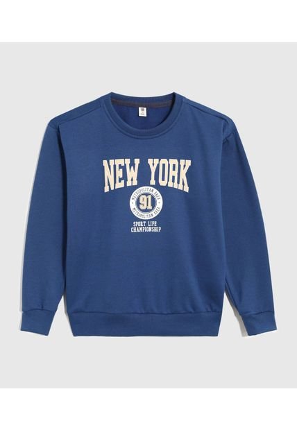 Buzo Infantil Niño Cuello Redondo Color Azul Marca Ostu #80060176