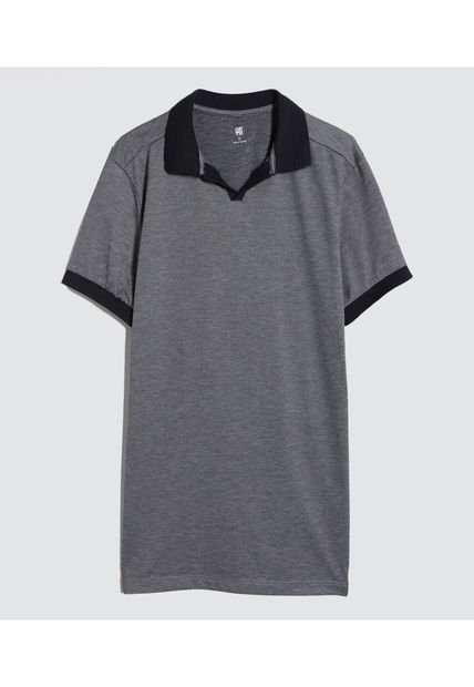 Polo Para Hombre Cuello Tejido Sin Bolsillo Color Azul  Marca Ostu #60110692