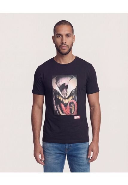 Camiseta  Para Hombre Manga Corta Cuello Redondo Color Negro Marca Ostu #60091927