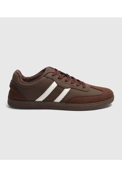 Tenis Para Hombre Casual Color Café Marca Ostu #60720124