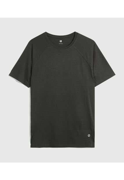 Camiseta Para Hombre Manga Corta Cuello Redondo Color Verde Marca Ostu #60091719