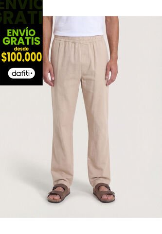 Pantalón  Para Hombre Moda Color Beige Marca Ostu #60070581 Ostu
