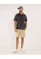Polo Para Hombre Cuello Maquina Sin Bolsillo Color Gris Marca Ostu #60110815 de Ostu