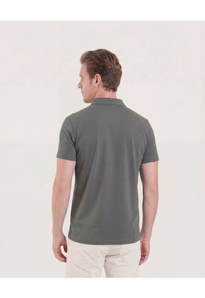 Polo  Para Hombre Cuello Tejido Sin Bolsillo Color Verde Marca Ostu #60110863