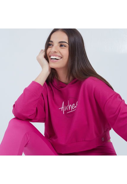 Buzo Para Mujer Hoodie Color Orquidea Marca Ostu #40060295
