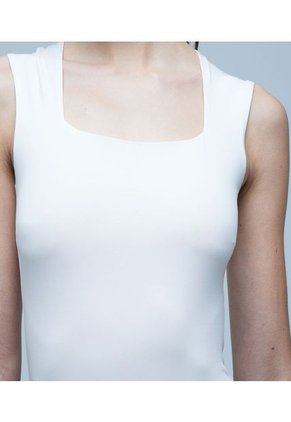 Body Para Mujer Ostu Color Blanco Material 90% Poliéster 10% Elastano