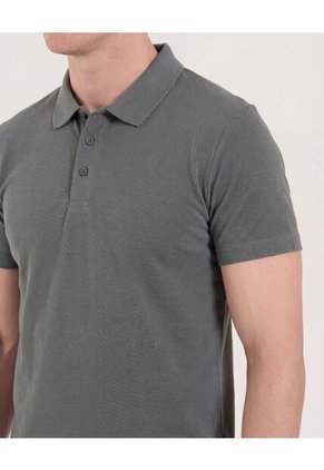 Polo  Para Hombre Cuello Tejido Sin Bolsillo Color Verde Marca Ostu #60110863