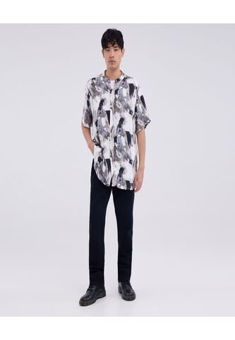 Jean Para Hombre Regular Color Negro Marca Ostu #60160250 Ostu