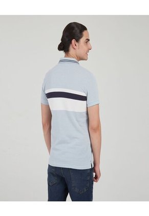 Polo Para Hombre Cuello Tejido Sin Bolsillo Color Azul Marca Ostu #60110544