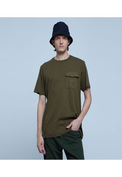 Camiseta Para Hombre Manga Corta Color Verde  Marca Ostu #60091160